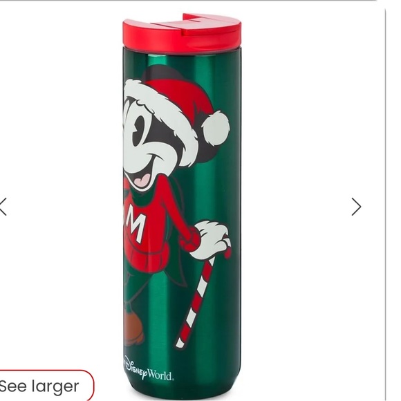 Mickey Mouse NWT Starbucks Holiday Metal Tumbler Coffee Disney World - Picture 3 of 5